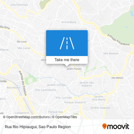 Rua Rio Hipiaugui map