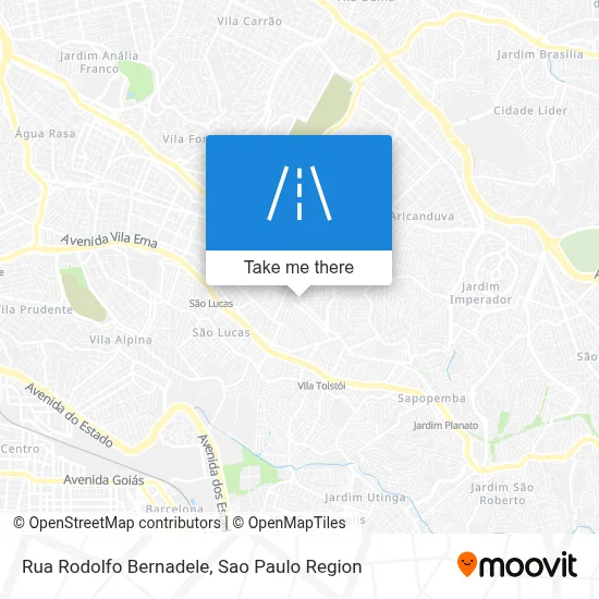 Rua Rodolfo Bernadele map