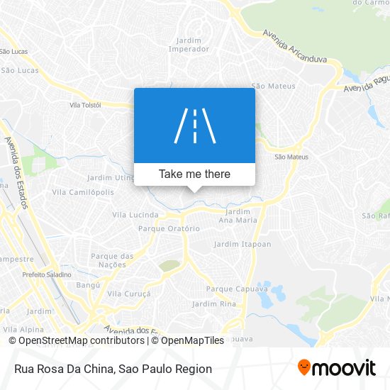 Rua Rosa Da China map