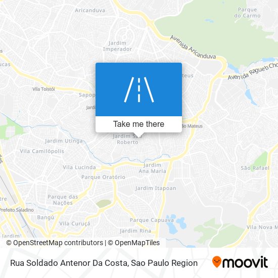 Mapa Rua Soldado Antenor Da Costa