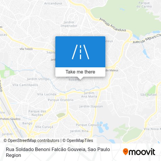 Rua Soldado Benoni Falcão Gouveia map