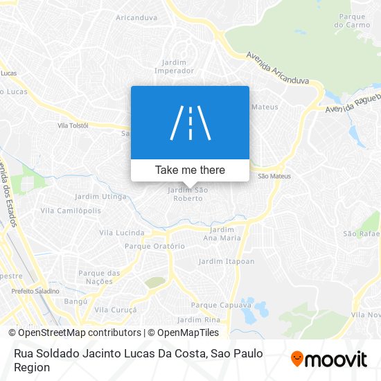 Mapa Rua Soldado Jacinto Lucas Da Costa