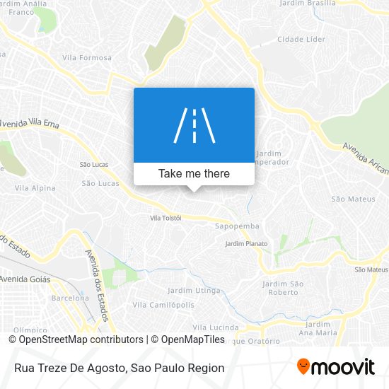 Rua Treze De Agosto map