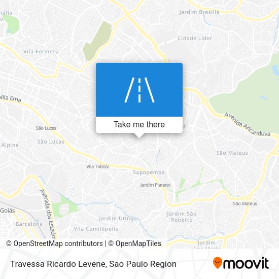 Travessa Ricardo Levene map