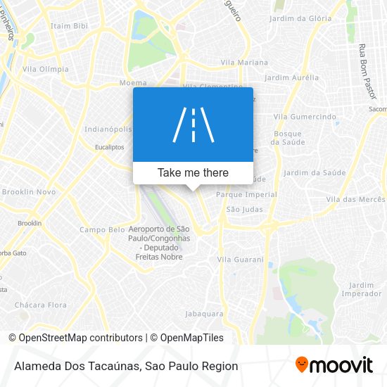 Alameda Dos Tacaúnas map