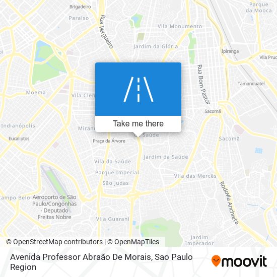Mapa Avenida Professor Abraão De Morais