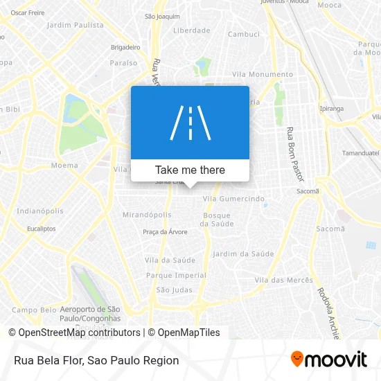 Rua Bela Flor map