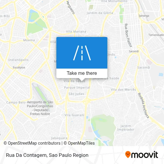 Rua Da Contagem map