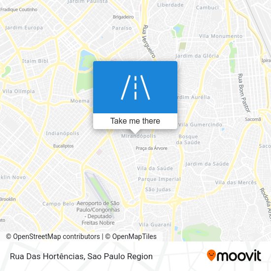 Rua Das Hortências map