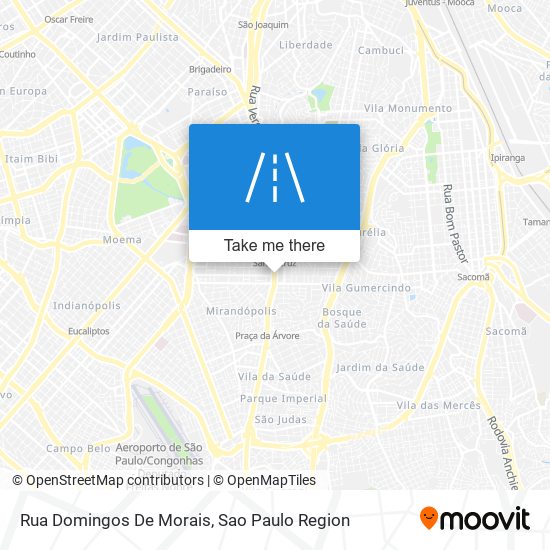 Mapa Rua Domingos De Morais