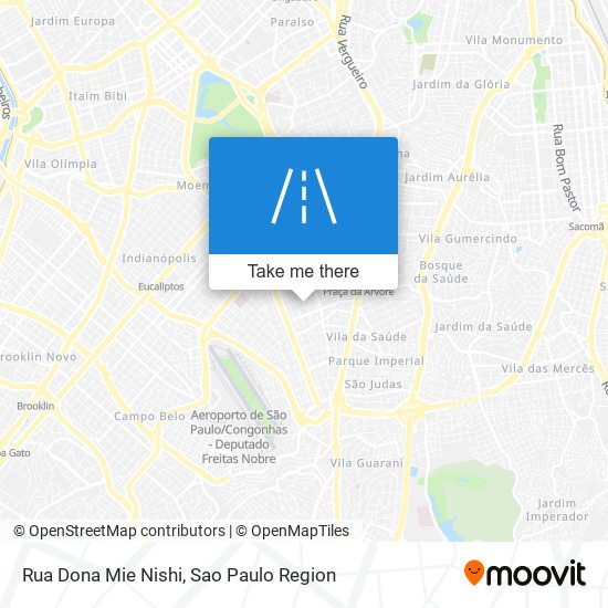 Rua Dona Mie Nishi map
