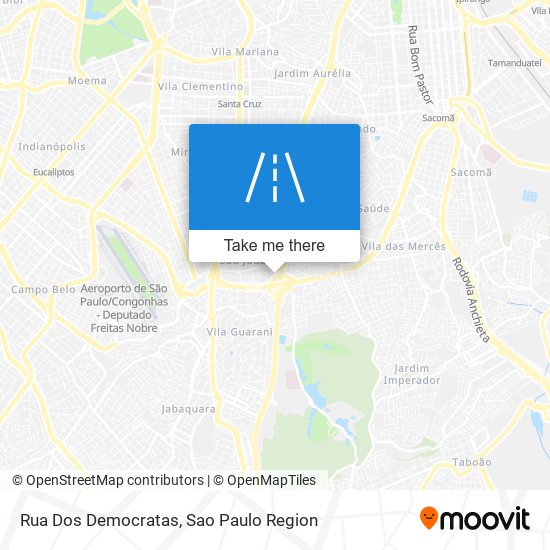 Mapa Rua Dos Democratas