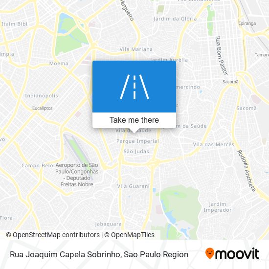 Mapa Rua Joaquim Capela Sobrinho