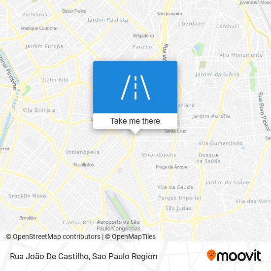 Rua João De Castilho map