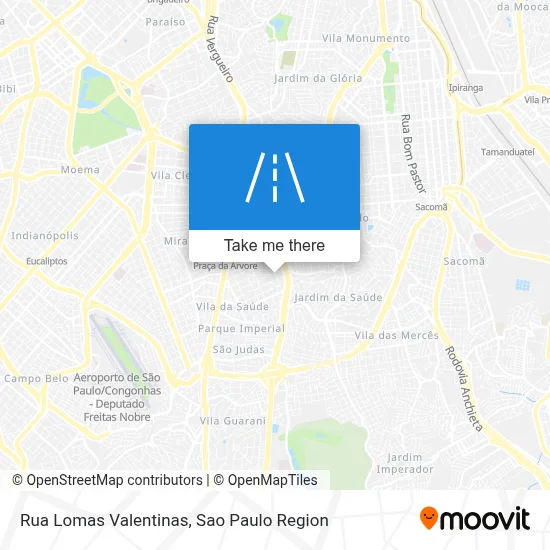 Rua Lomas Valentinas map
