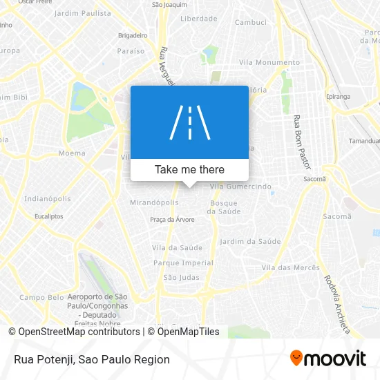 Rua Potenji map