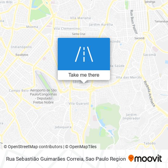 Mapa Rua Sebastião Guimarães Correia