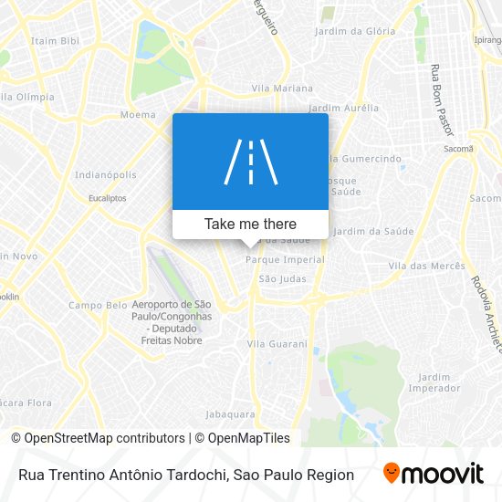 Rua Trentino Antônio Tardochi map