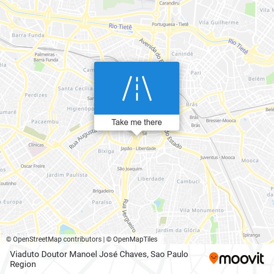 Viaduto Doutor Manoel José Chaves map