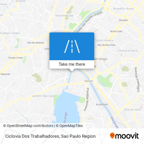 Mapa Ciclovia Dos Trabalhadores