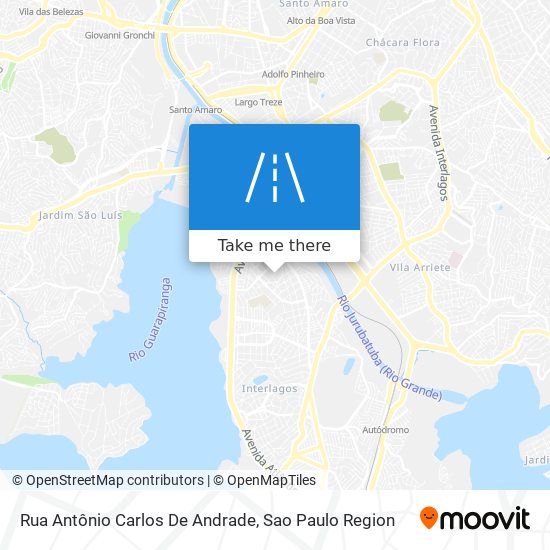 Rua Antônio Carlos De Andrade map