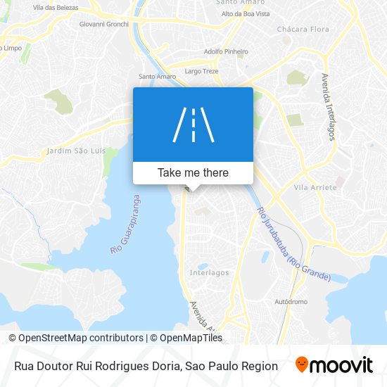 Mapa Rua Doutor Rui Rodrigues Doria