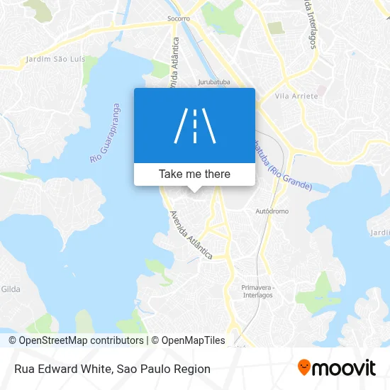 Rua Edward White map