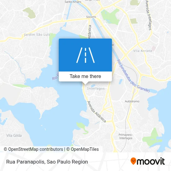 Rua Paranapolis map