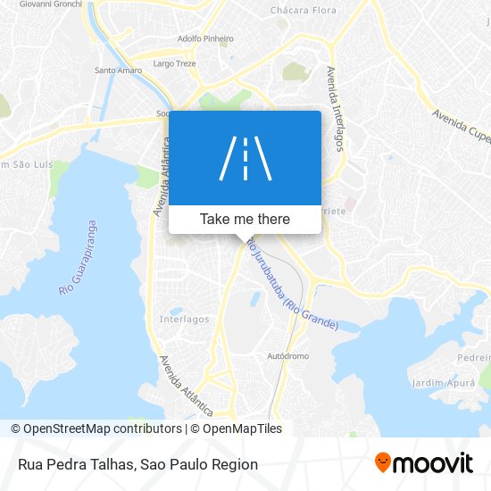 Mapa Rua Pedra Talhas