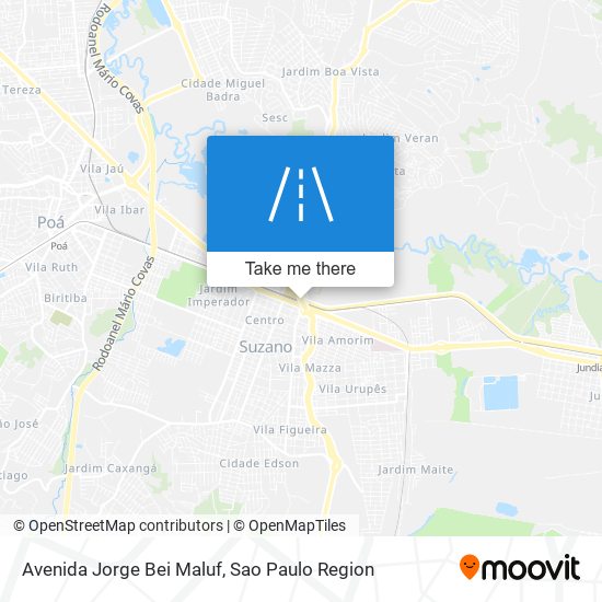 Mapa Avenida Jorge Bei Maluf