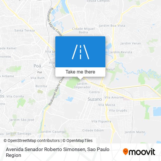 Mapa Avenida Senador Roberto Simonsen