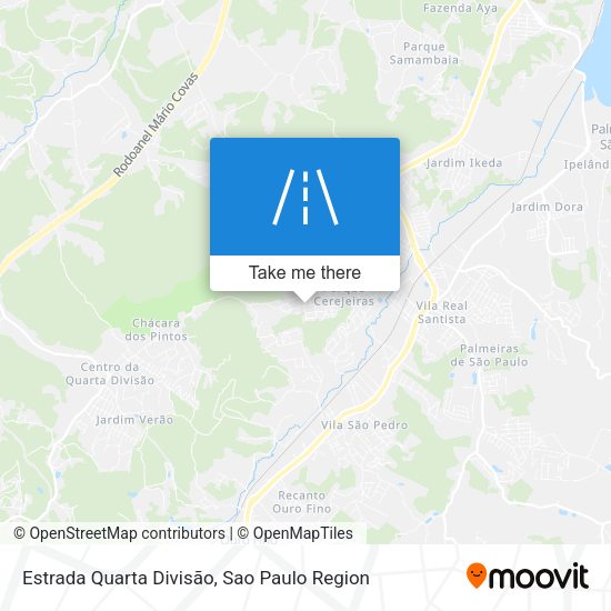 Estrada Quarta Divisão map