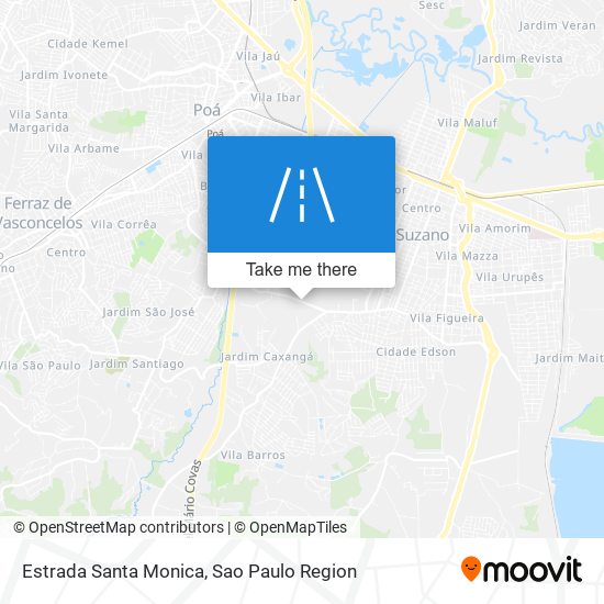 Mapa Estrada Santa Monica