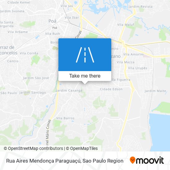 Rua Aires Mendonça Paraguaçú map