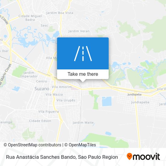 Rua Anastácia Sanches Bando map