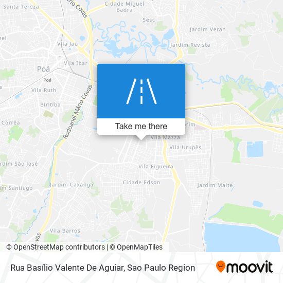 Mapa Rua Basílio Valente De Aguiar