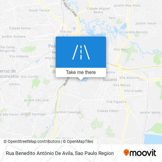 Rua Benedito Antônio De Avila map