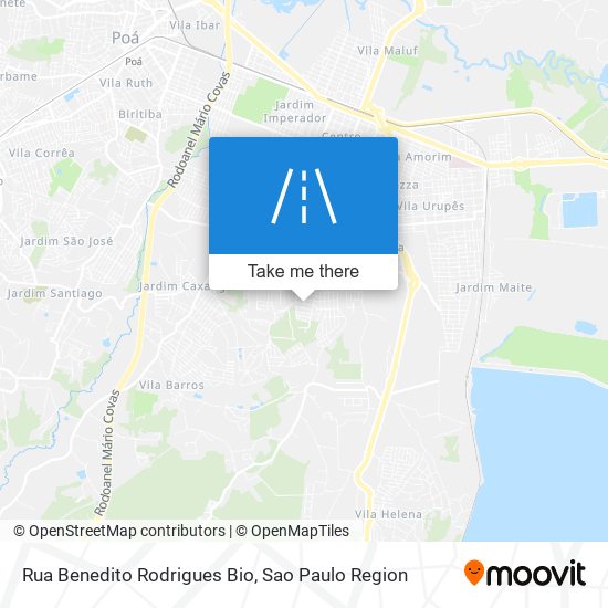 Mapa Rua Benedito Rodrigues Bio