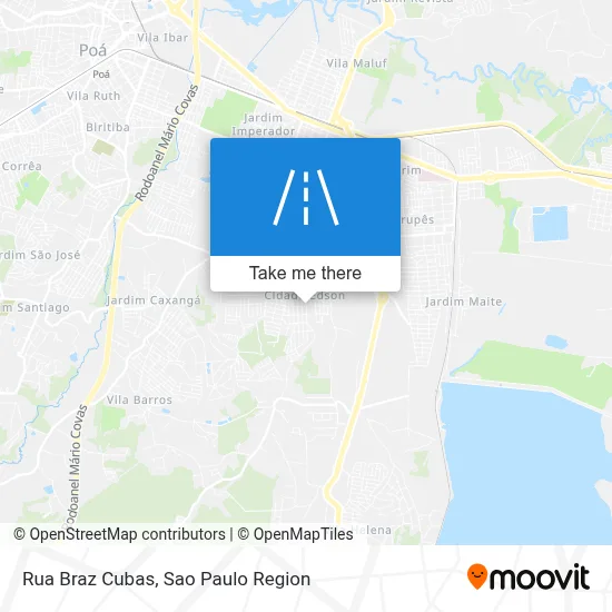 Rua Braz Cubas map