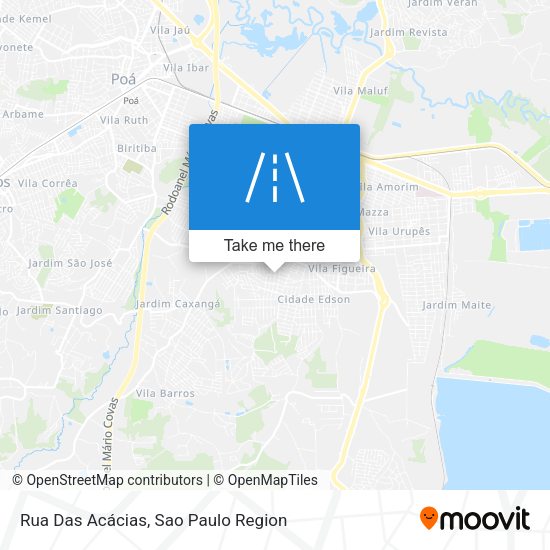 Rua Das Acácias map