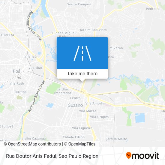 Rua Doutor Anis Fadul map