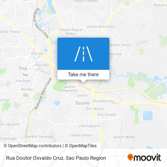 Rua Doutor Osvaldo Cruz map