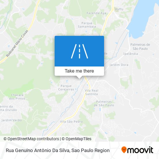 Mapa Rua Genuíno Antônio Da Silva