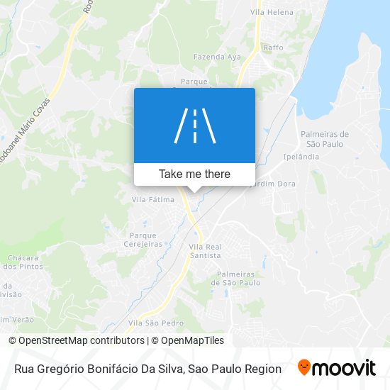 Rua Gregório Bonifácio Da Silva map