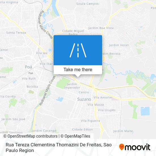 Rua Tereza Clementina Thomazini De Freitas map