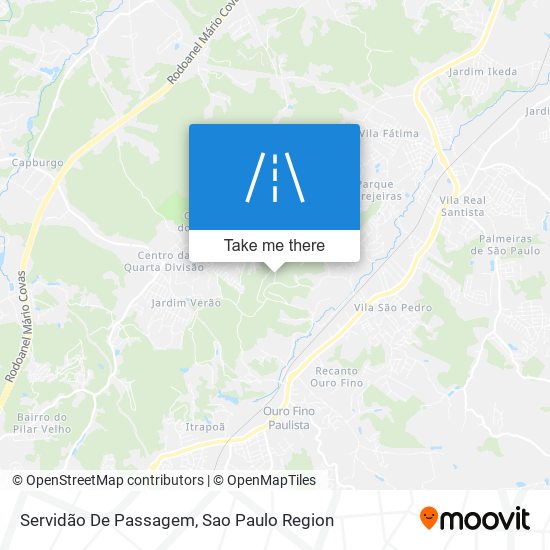 Servidão De Passagem map