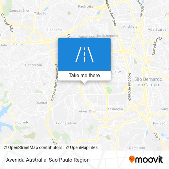 Avenida Austrália map
