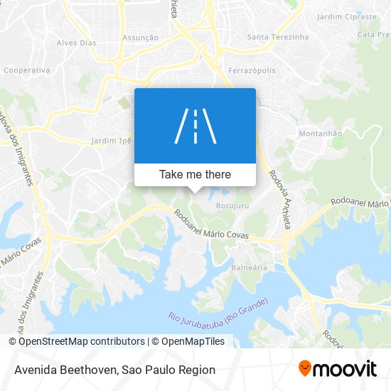 Avenida Beethoven map