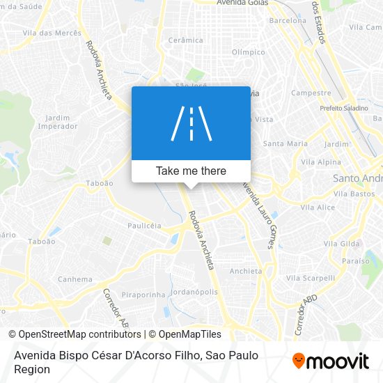 Avenida Bispo César D'Acorso Filho map