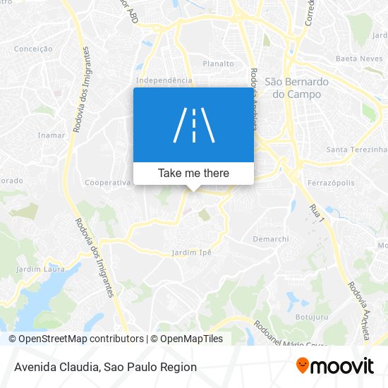 Avenida Claudia map